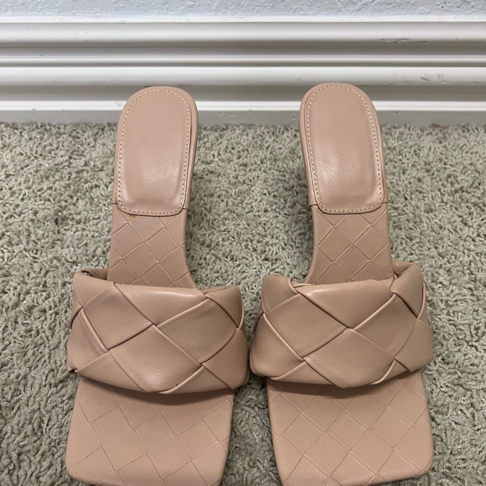 Beige - Bottega Inspired - Heeled Sandals NEVER WORN